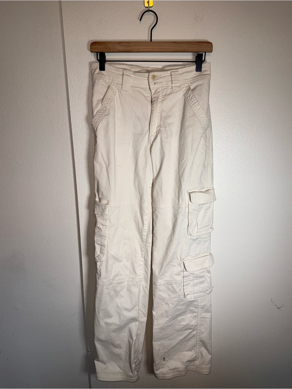 ABERCROMBIE & FITCH multipocket 90s grunge lightweight khaki cargo pants 2